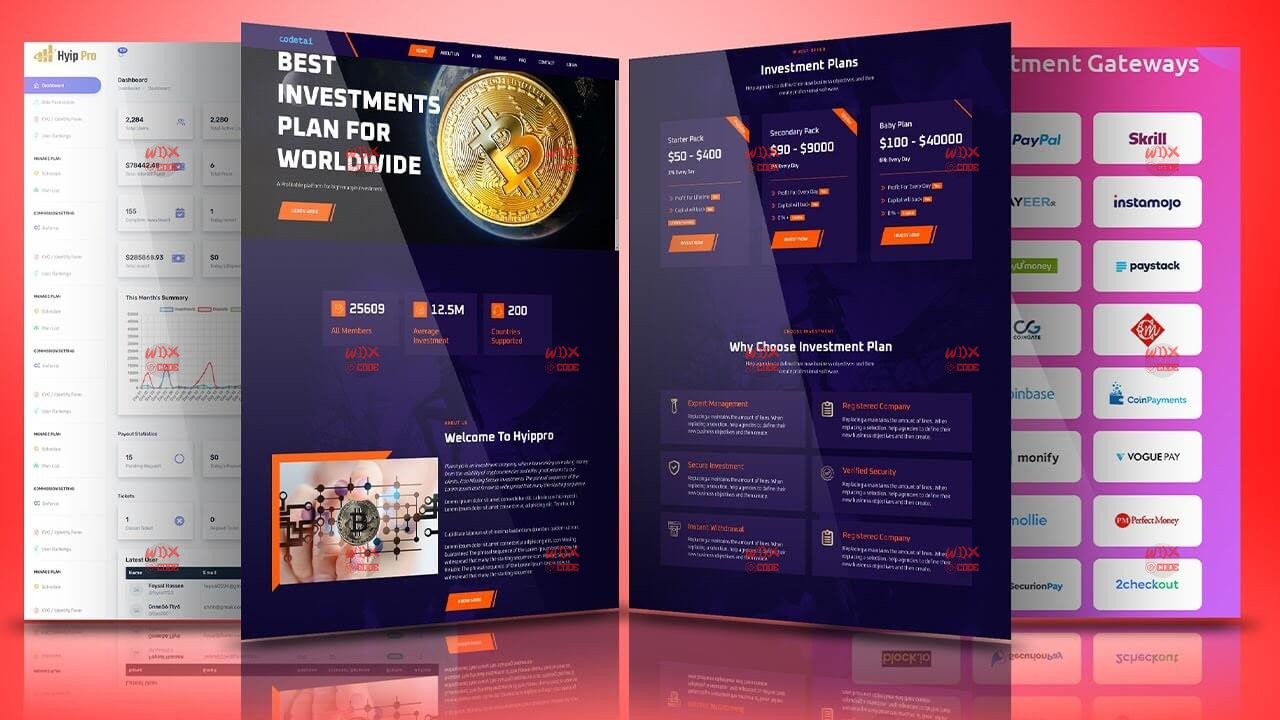 HyipPro- Modern HYIP Investment Platform PHP Script