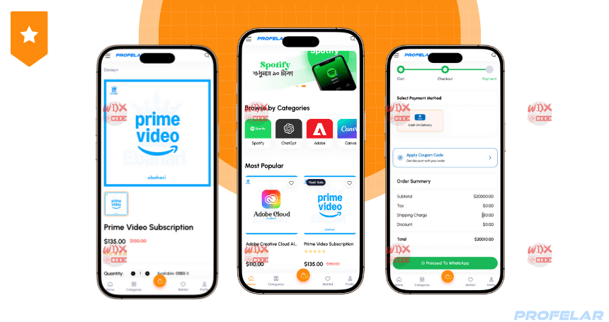 OpenCart Digital + Ecommerce script with PWA App