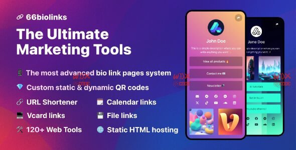 66biolinks - URL, QR & Web Tools