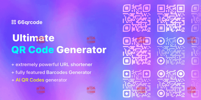 66qrcode AI QR Codes & Barcodes Generator (SAAS)