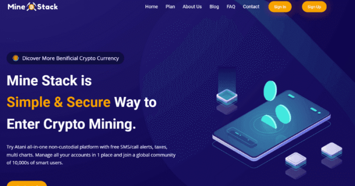 MineStack - A Cloud Mining Platform