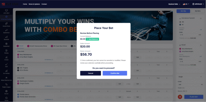 Betlab Online Sports Betting Script Odds API