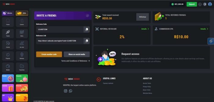 wdx casino platform