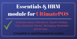 Essentials & HRM Module for UltimatePOS