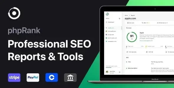 phpRank SEO Reports & Tools Platform (SaaS)