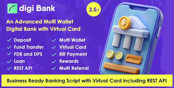 Digibank Advanced Multi Wallet Digital Banking System