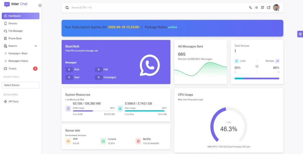 Whatsapp Gateway | Multi Device 12.0.1